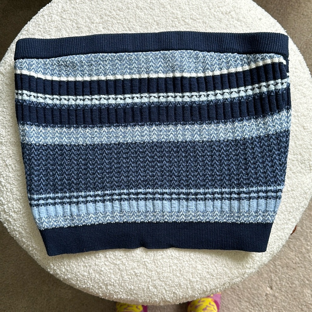 Aerie sweater knit strapless tube top crop top